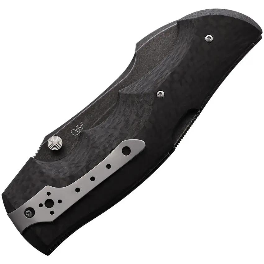 Viper Rhino 1 Lockback CF Folding Knife - Premium Elmax Blade Lightweight Carbon Fiber Handle For EDC And Outdoors by Viper