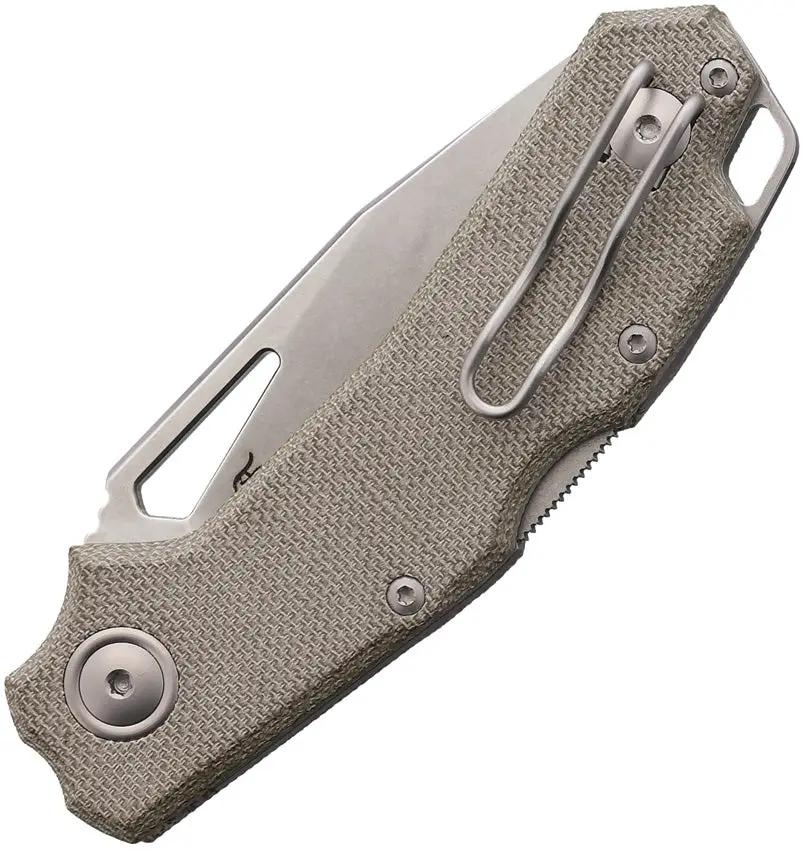 Viper Alfa Lockback Knife - MagnaCut Blade, Green Micarta Handle, 3.88 Inch Closed, Premium Rugged EDC by Viper