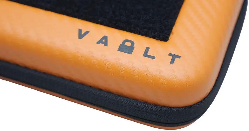 Vault Nano Case - Orange Carbon Fiber Outer Shell With Modular Removable Interior Panels For Easy Access by Vault