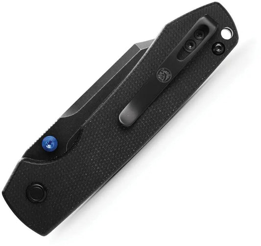 Vosteed Raccoon Top Linerlock Knife - Premium Sandvik 14C28N Bowie Blade for EDC by Vosteed