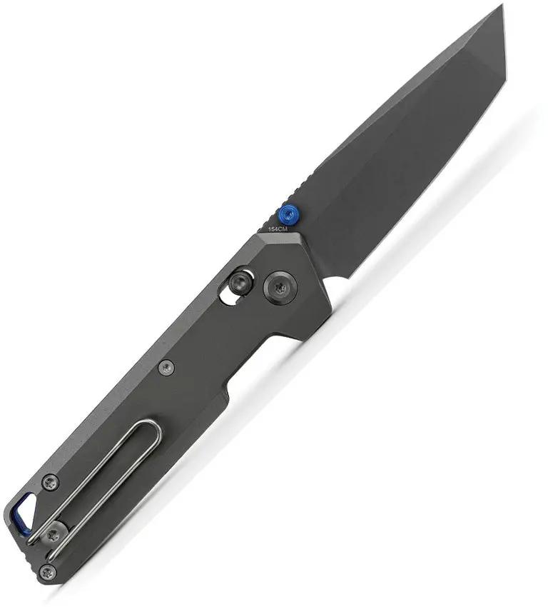 Vosteed Parallel Crossbar Lock Knife - 2.9 Inch 154CM Tanto Blade With Dim Gray Titanium Handle For EDC Enthusiasts by Vosteed