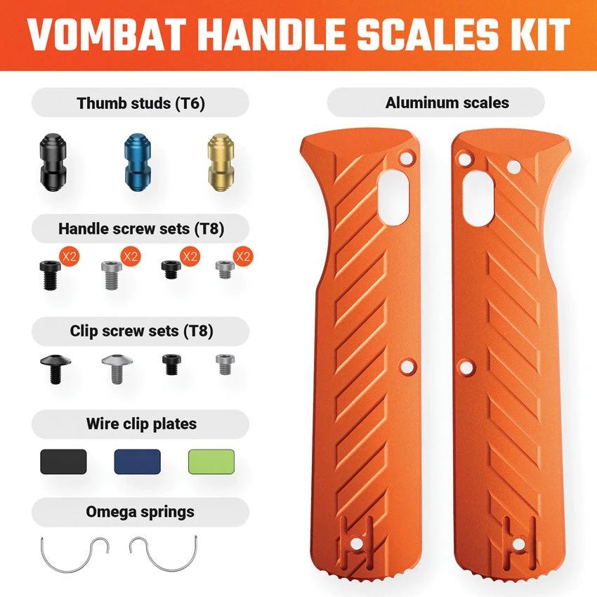 Vosteed Vombat Handle Scale Kit Org X0137 by Vosteed