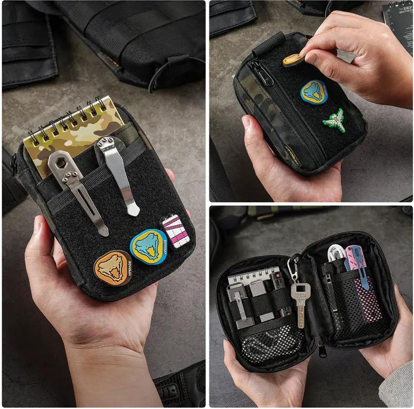 Viperade VE26 EDC 8-Pocket Organizer - Black 500D Polyester EDC Bag For Everyday Carry And Gear by Viperade