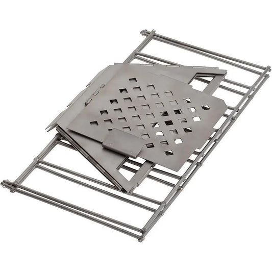 Vargo Titanium Fire Box Grill T433 - Ultralight All Titanium Construction For Backcountry Cooking by Vargo