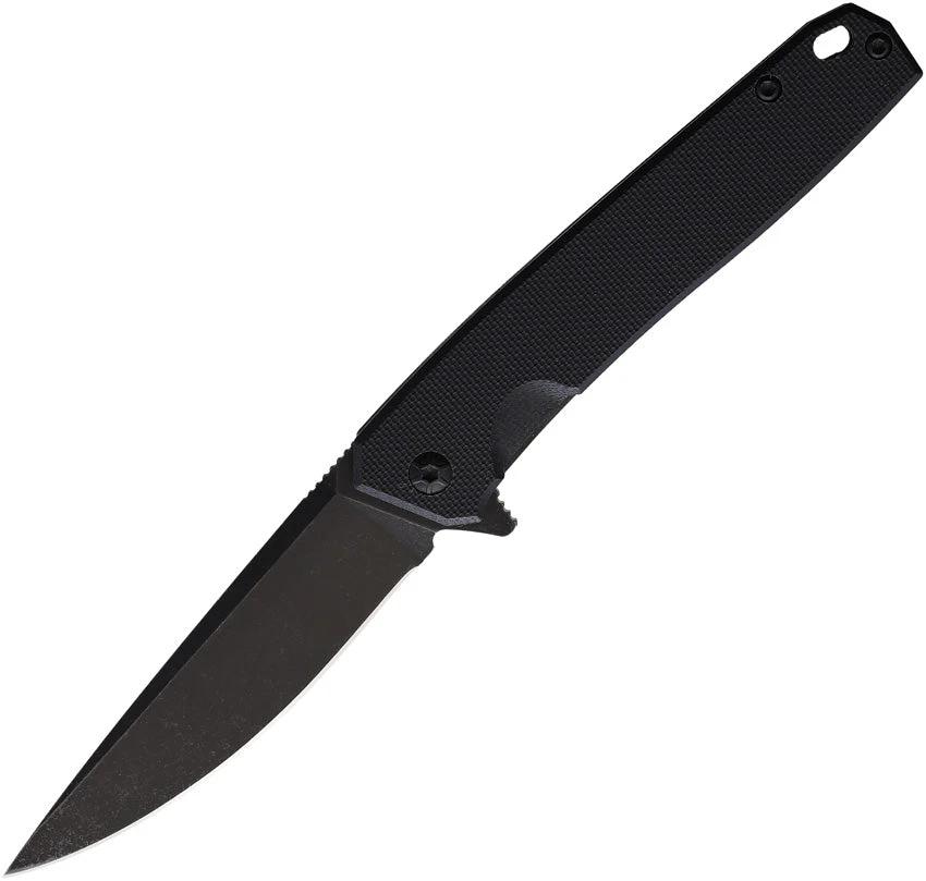 3V Gear React Linerlock Knife With Textured G10 Handle And Black Coated Blade For EDC by 3V Gear