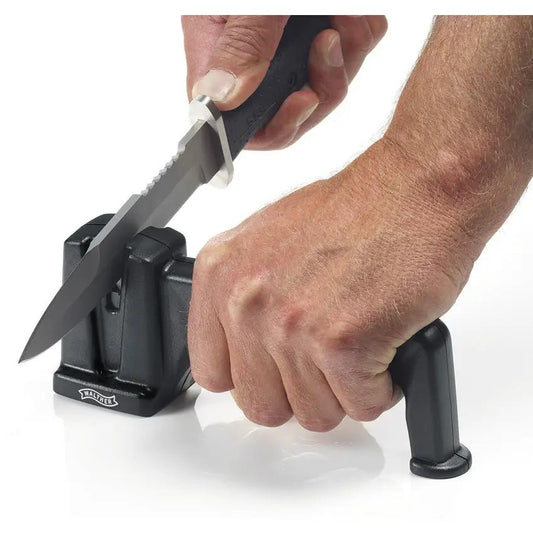 Walther Ceramic Knife Sharpener 7.5 Inch - Precision Honing With Ceramic Rods For Sharp Blades by Walther