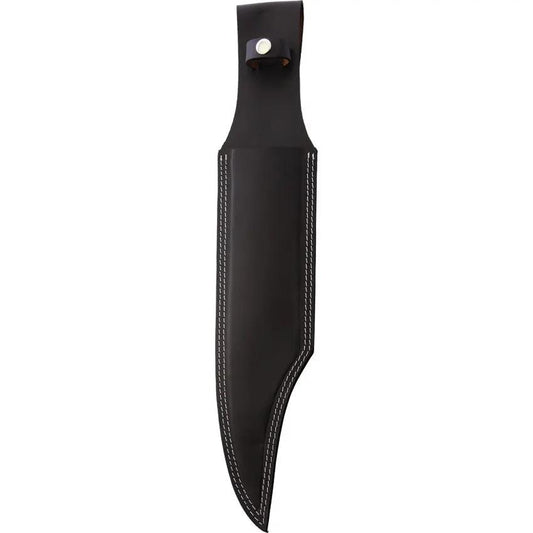 Windlass Primitive Bowie Knife 12.63 Inch Stainless Blade With Brown Wood Handle And Leather Belt Sheath by Windlass