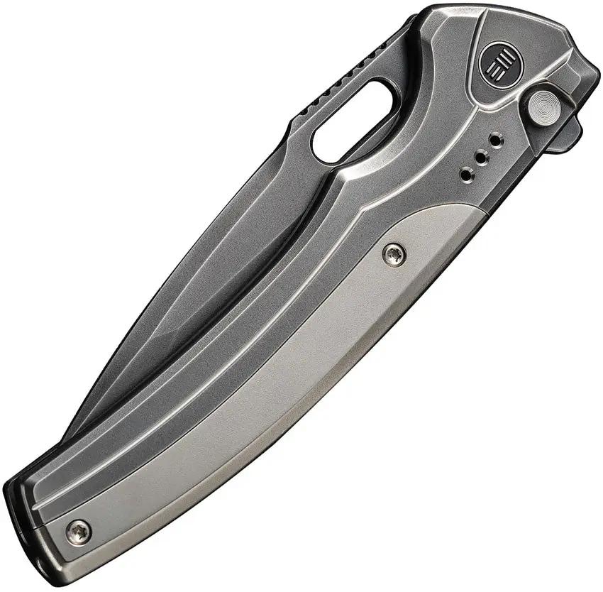 WE Knife Exciton Premium Button Lock Folding Knife Gray CPM 20C - Precision EDC Tool For Enthusiasts And Collectors by We Knife Co Ltd