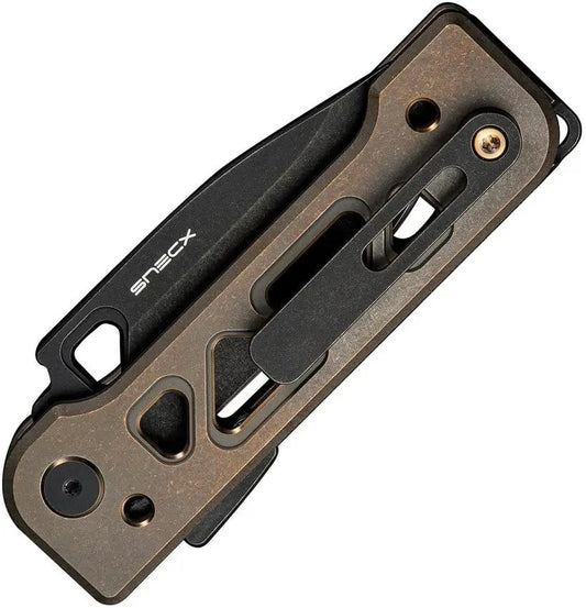 WE Knife Tyro Superlock Bronze Folding Knife - CPM-20CV Blade For EDC Enthusiasts by We Knife Co Ltd