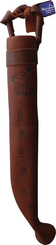 Wood Jewel Vuolu Fixed Blade 23VI - Carbon Steel Blade With Curly Birch Handle And Reindeer Horn Pommel by Wood Jewel
