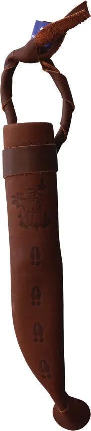 Wood Jewel Vuolu Fixed Blade 23VP - Curly Birch Handle With Reindeer Horn Pommel by Wood Jewel