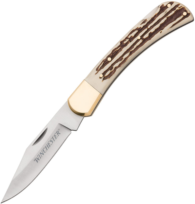 Winchester Large Lockback Imitation Stag 6220075W by Winchester