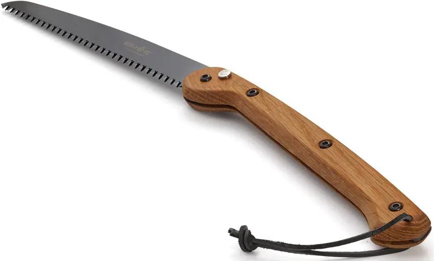 WOXNA Halsing Folding Saw - 11.75in Closed 10in High Carbon Steel Blade With Oak Handle And 7 TPI Three Phase Grind by WOXNA