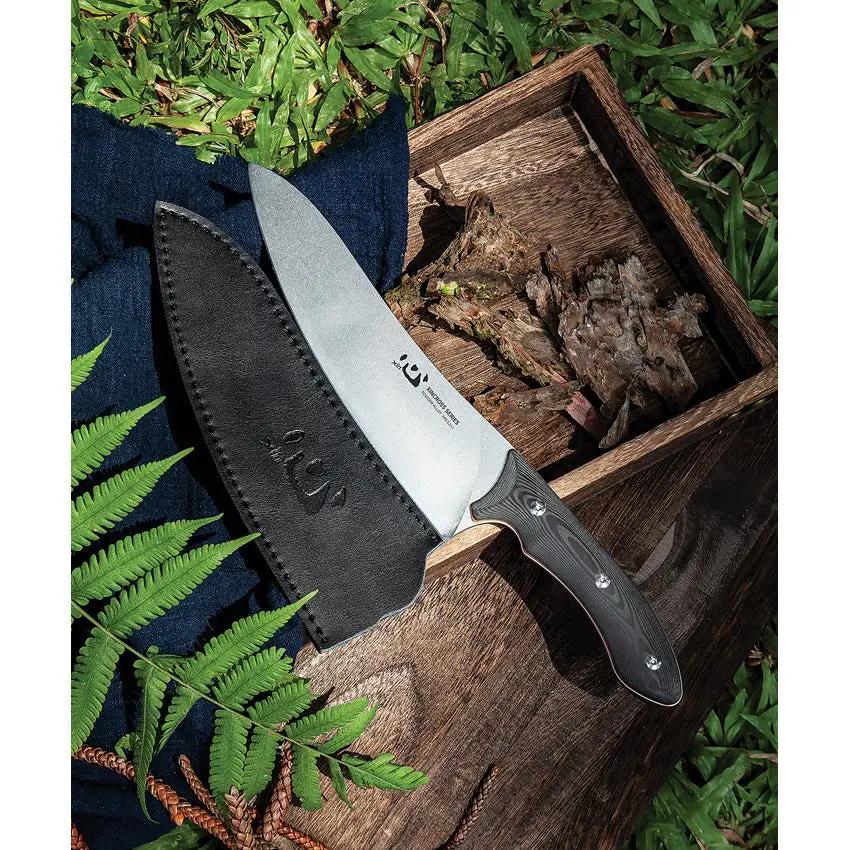 Xin Cutlery XinCross Tactical Chef Knife XC115 - Full Tang Powder Alloy Steel Blade With Carbon Fiber Handle by Xin Cutlery