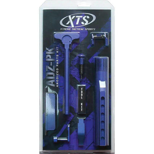 XTS AR15 Parts Kit Blue Anodized - Complete Assembly With Buffer Tube, Charging Handle, Forward Assist by XTS