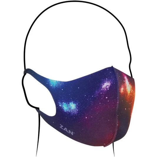 Zan Headgear Face Mask Two Pack Orion And Solid Black - Flexible Breathable One Size Fits Most by Zan Headgear