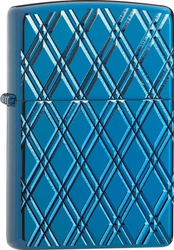 Zippo Blue Diamonds Lighter 29964 by Zippo