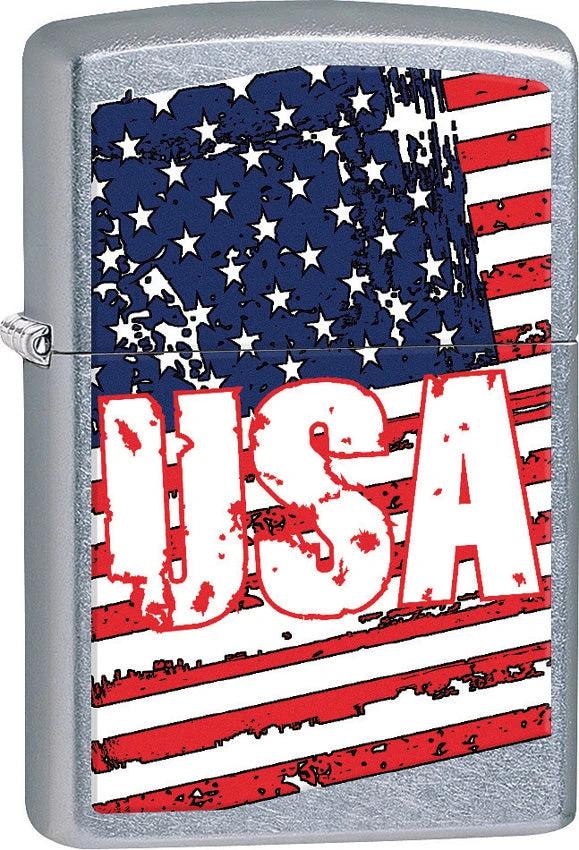 Zippo USA Flag Lighter 207-077466 by Zippo