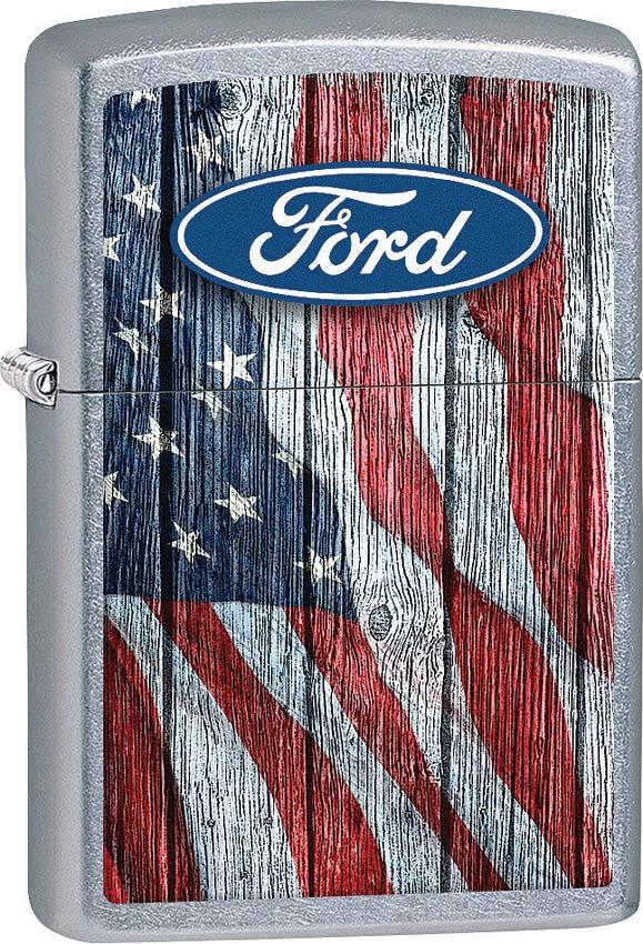Zippo Ford Oval and Flag Lighter 207-077522 by Zippo