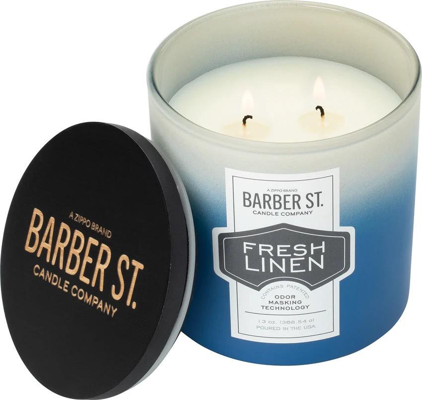 Zippo Barber Street Candle Linen 70037 by Zippo