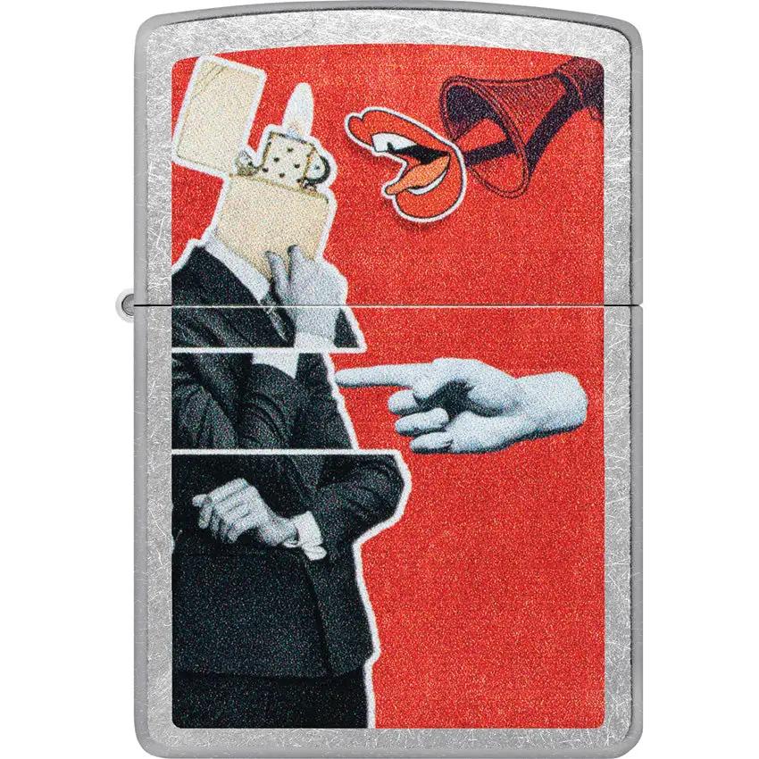 Zippo Collage Design Lighter Street Chrome 46581 Collectible In Official Gift Box by Zippo