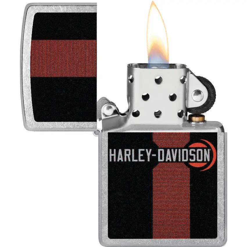 Zippo Harley-Davidson Lighter Street Chrome - Officially Licensed Harley-Davidson Item For Collectors by Zippo