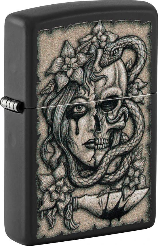 Zippo Gory Tattoo Design Lighter 48616 by Zippo