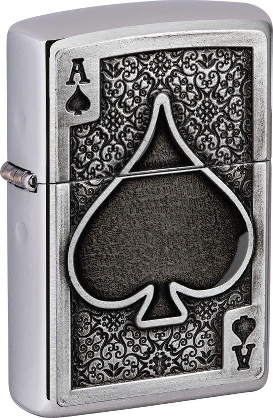 Zippo Ace of Spades Emblem Lighter 49637 by Zippo