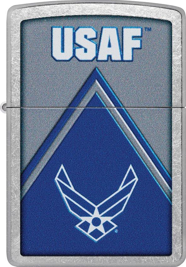 Zippo Air Force Design Lighter Street Chrome Officially Licensed Boxed For Collectors by Zippo