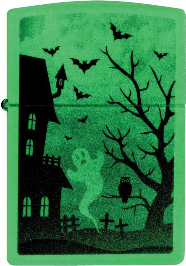 Zippo Spooky Glow In The Dark Lighter Boxed Gift For Halloween Collectors And Fans by Zippo