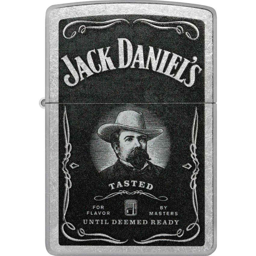 Zippo Jack Daniels Lighter - Street Chrome Finish Licensed Collectors Gift For Jack Daniels Fans by Zippo