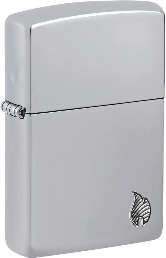Zippo Armor Chrome Flame Lighter 46396 Durable Armor Finish Gift For Collectors Fans by Zippo