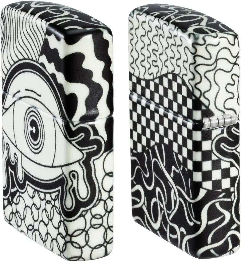 Zippo Vision Test Lighter - Eye Chart Design With 540 Color Process Gift Boxed Collectible by Zippo