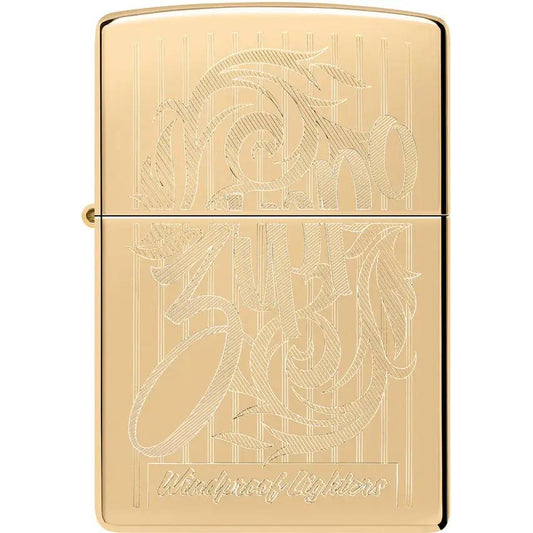 Zippo Swirl Filigree Lighter - Premium Brass Gift Ready For Collectors And Smokers by Zippo