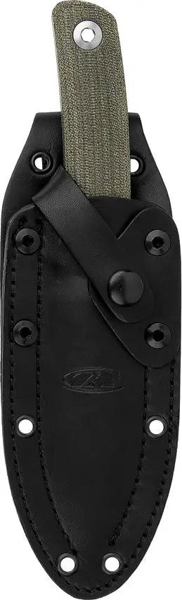 Zero Tolerance 0004 Fixed Blade Knife Olive Canvas Micarta Handle CruWear Blade 9 Inch Overall Full Tang Outdoorsmen by Zero Tolerance