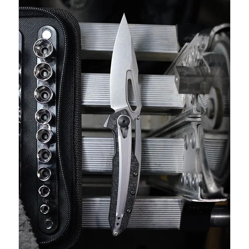 Zero Tolerance Original Linerlock CF 990 Knife - 3.25-Inch CPM-20CV Spear Point Blade Carbon Fiber Handle KVT Opening by Zero Tolerance