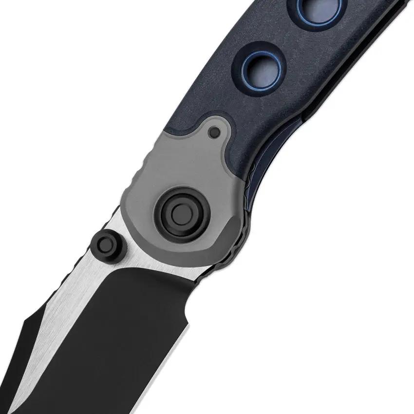 Kizer Cutlery Pioneer Linerlock Blue Canyon Richlite EDC Knife With S35VN Two Tone Blade Premium by Kizer Cutlery