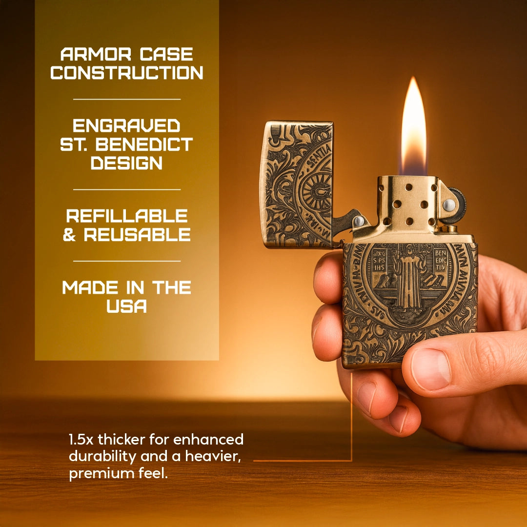 Zippo Armor St. Benedict Design 29719