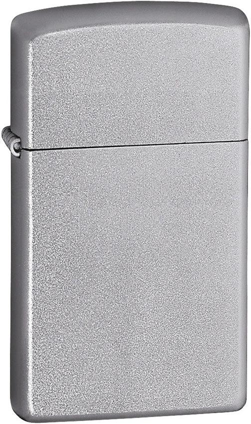 Zippo Slim Satin Chrome Lighter Windproof USA Made Lifetime Guarantee For Outdoorsmen by Zippo