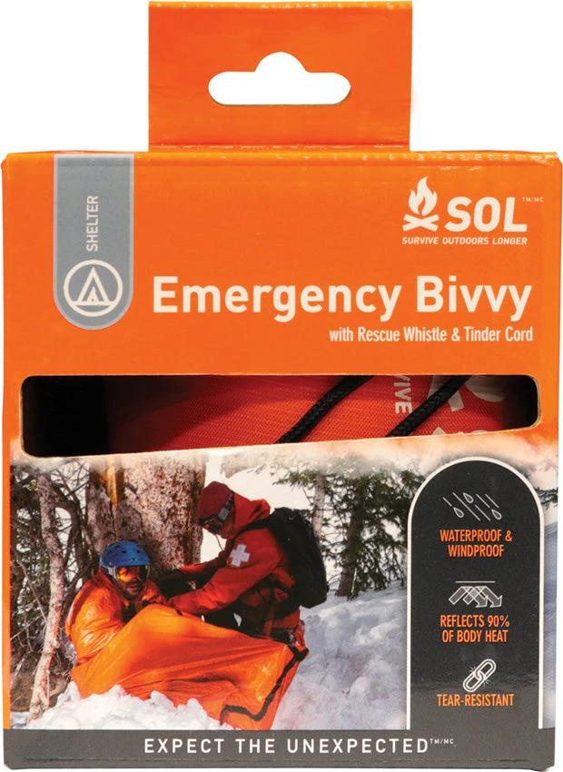 Adventure Medical SOL Emergency Bivvy Compact 90 Percent Heat Reflectivity Waterproof Windproof For Outdoor Adventurers by Adventure Medical