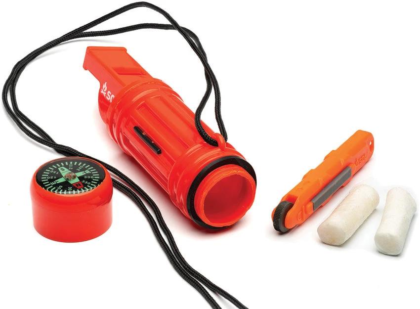 Adventure Medical Fire Lite 8-In-1 Survival Tool For Outdoor Leaders With Flint, Compass, Whistle, Mirror, Tinder Quik by Adventure Medical