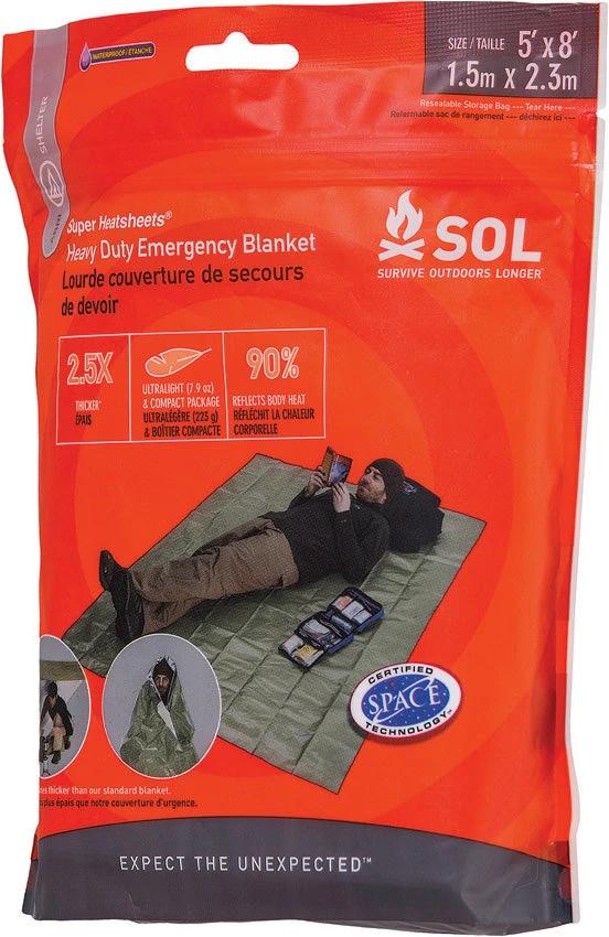 Adventure Medical Emergency Blanket 2.5x Thick Reflects 95 Percent Heat Versatile Gear For Hikers by Adventure Medical