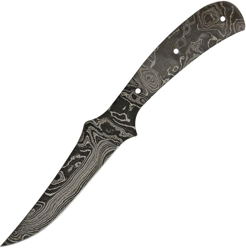 Alabama Damascus Knife Blade Full Tang 8.5 Inch Overall 4 Inch Clip Point ADS014 DKG Outdoors by Alabama Damascus Steel
