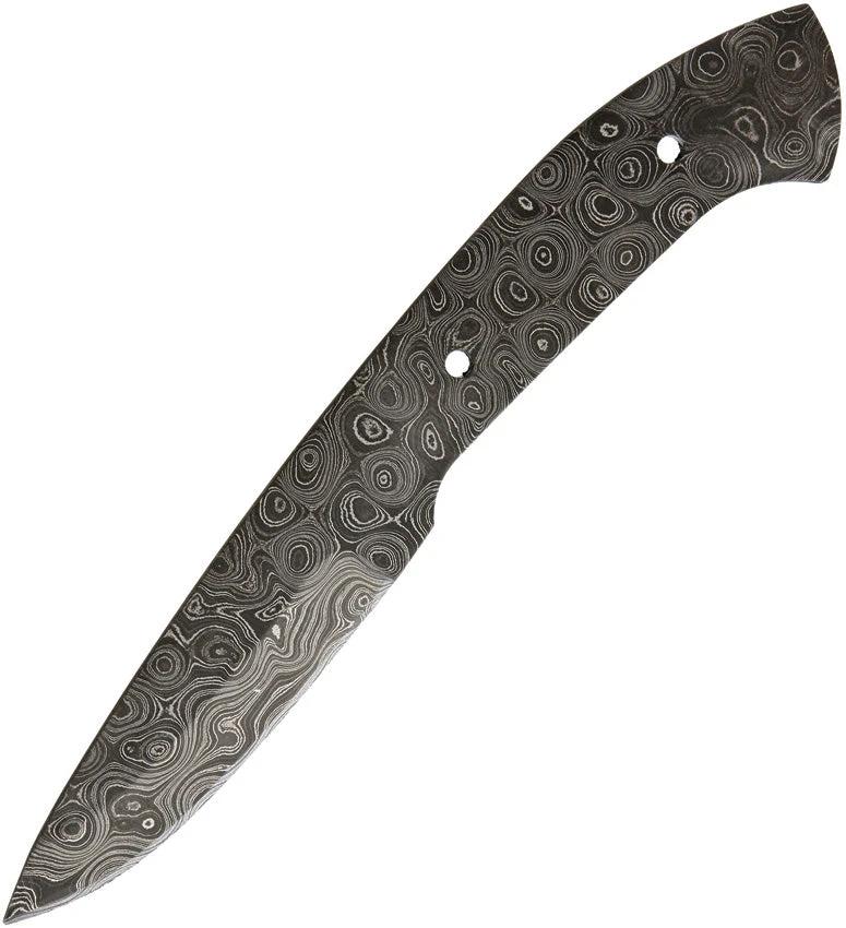 Alabama Damascus Knife Blade Eight Inch Full Tang One Piece Damascus Steel for Knife Makers by Alabama Damascus Steel