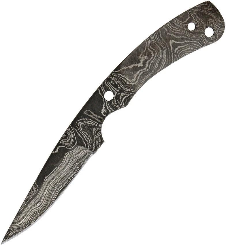 Alabama Premium Damascus Knife Blade ADS056 DKG One Piece Full Tang Lanyard Hole For Knife Makers by Alabama Damascus Steel