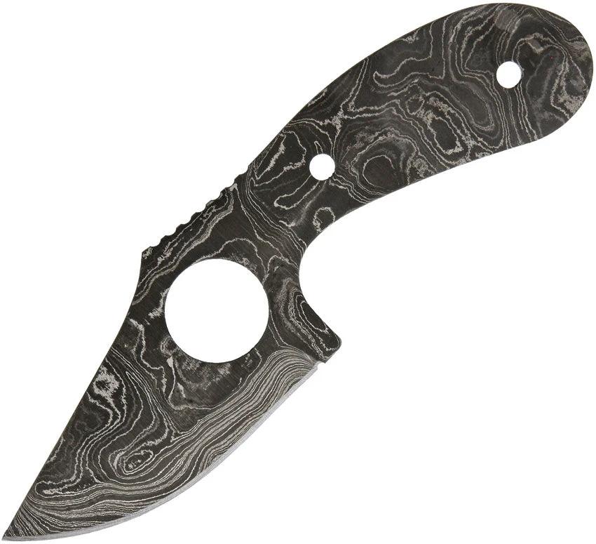 Alabama Damascus Knife Blade ADS061 DKG One Piece Damascus Steel Full Tang 3 Inch Blade Outdoor Survivalists by Alabama Damascus Steel