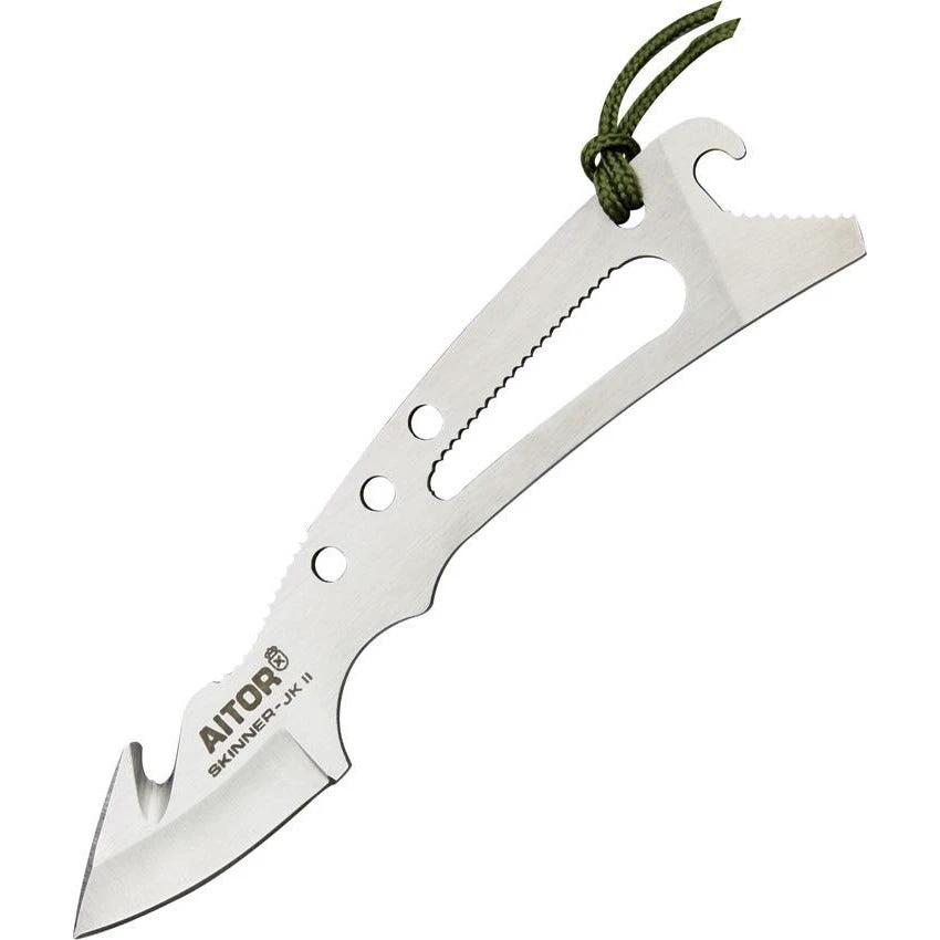 Aitor JKII Skeletal Skinner Knife Gut Hook One Piece Stainless Steel For Hunters by Aitor