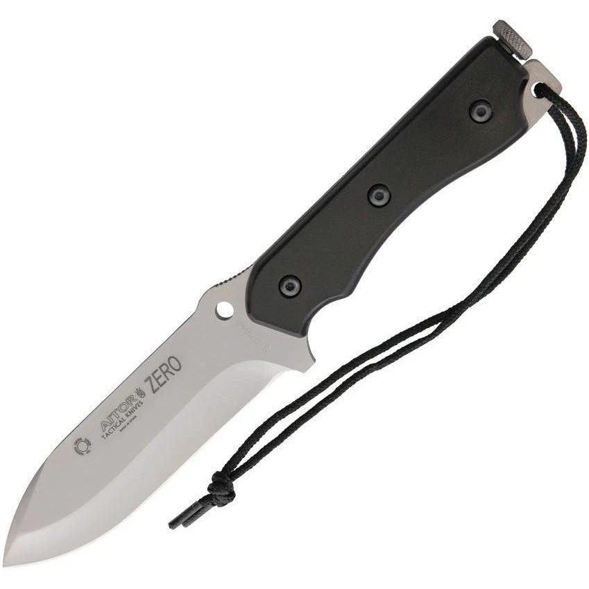 Aitor Zero 16126 Knife Full Tang 5 Inch Stainless Blade Wood Handle Removable Fire Starter For Outdoor Enthusiasts by Aitor