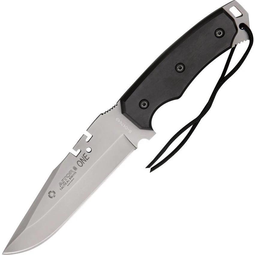 Aitor Uno 16130 Fixed Blade Knife For Outdoor Enthusiasts With Full Tang Lashing Hole Fenolgraf Handles And Belt Sheath by Aitor