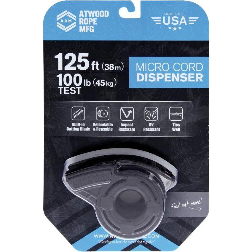 Atwood Rope MFG Mini TRD Micro Cord Dispenser MTRD01 - BLACK by Atwood Rope MFG